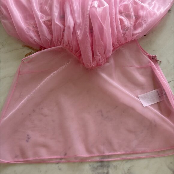 Christopher Kane Lace-trimmed Tulle Pink Top - Size 44IT/SZ 8 - NWT - Picture 4 of 15